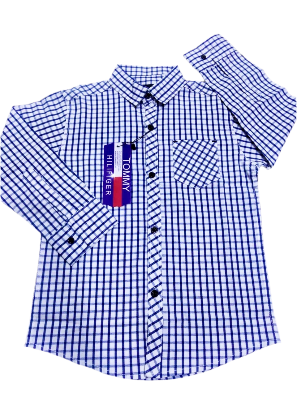 Checkered Button-Down Shirt