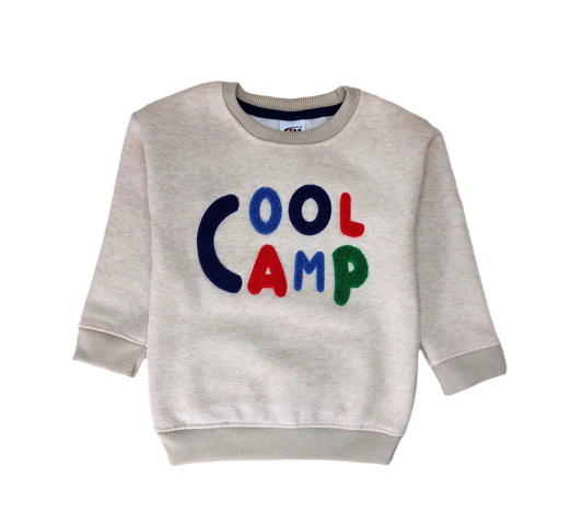Kids Sweatshirt with “Cool Camp” Design