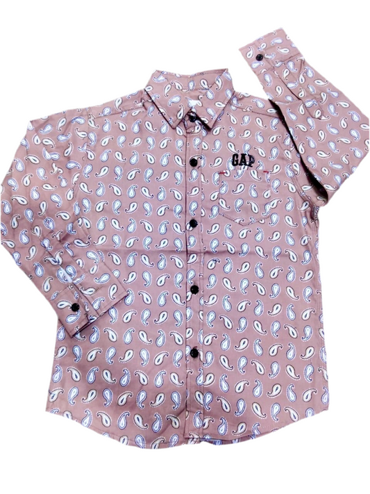 GAP Kids Paisley Print Shirt – Full Sleeve
