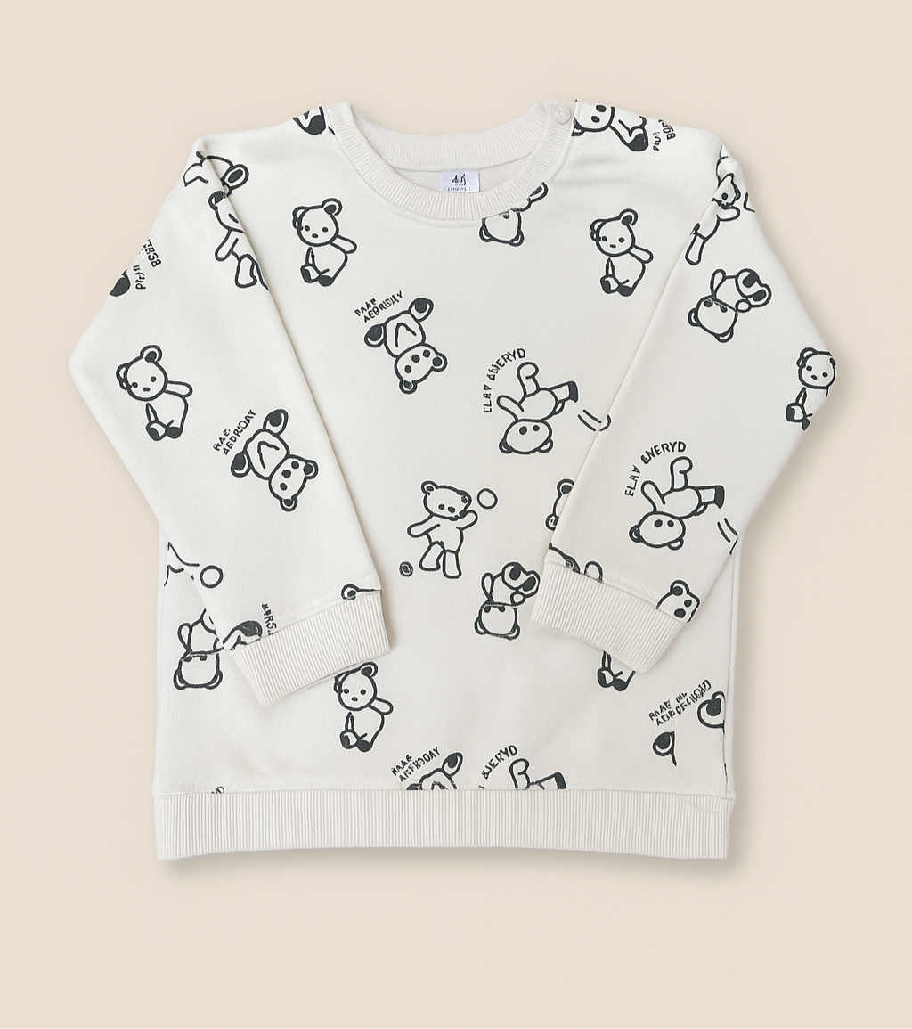 “Kids Cartoon Print Sweatshirt – Play Everyday Style”