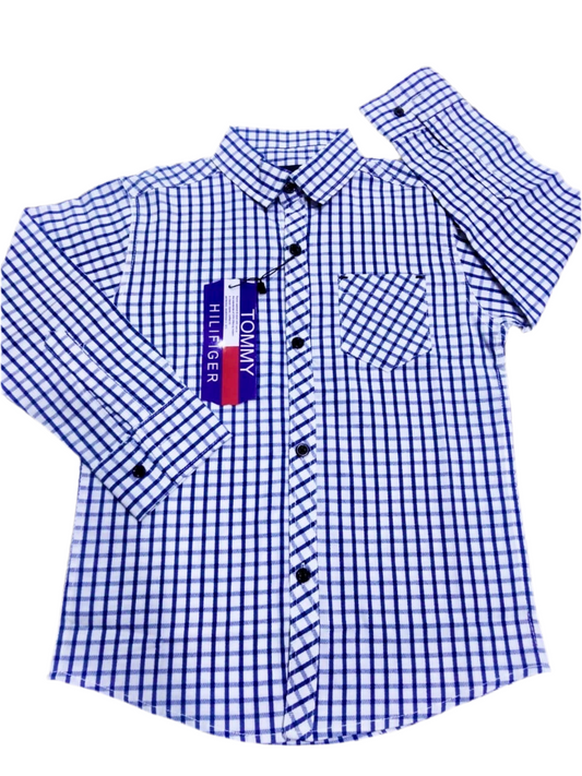 Checkered Button-Down Shirt